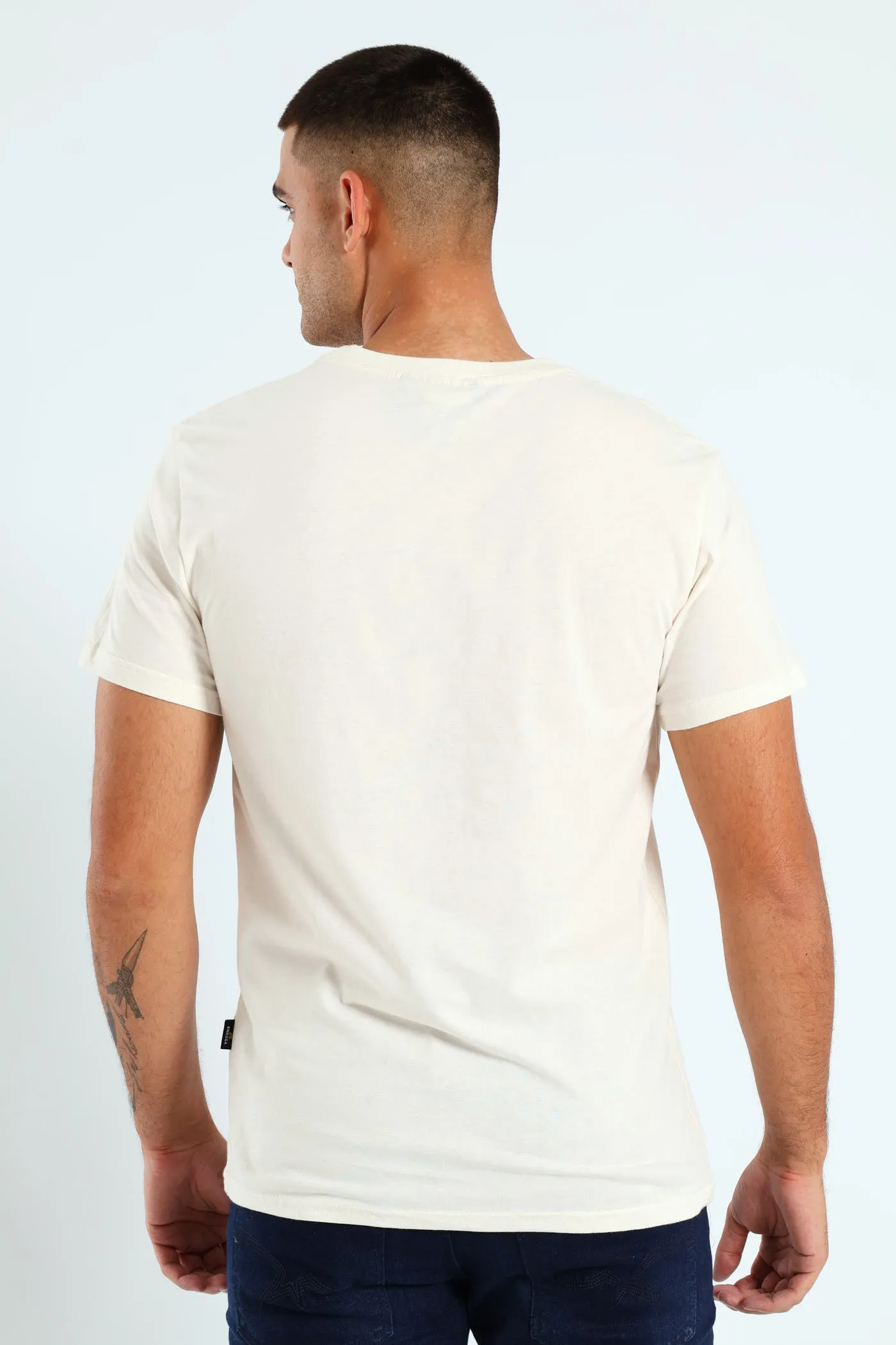 Short Sleeve Basic Print T-Shirt - Cream sold by Edgars product image thumbnail 3