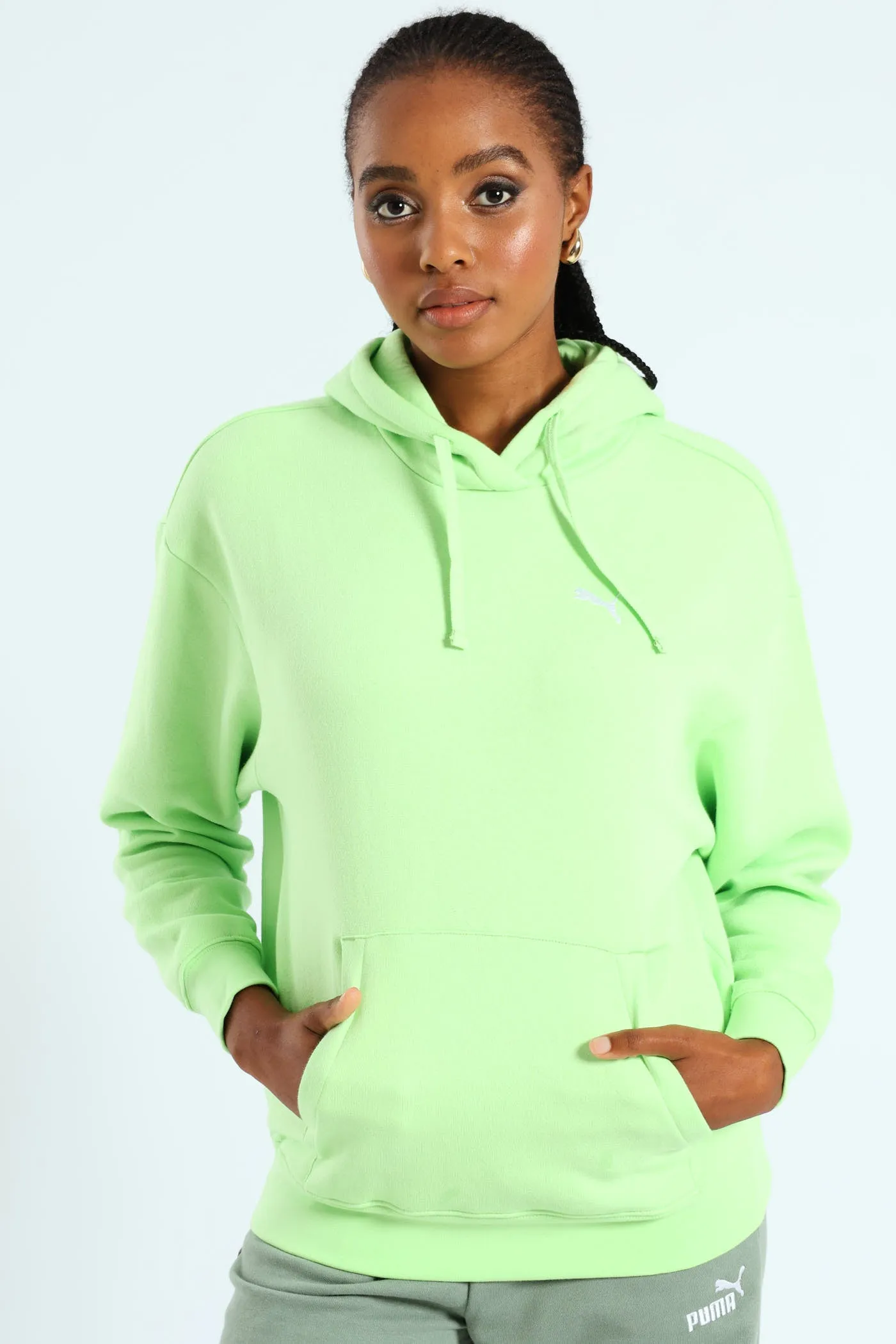 Essential Fleece Comfort Hoodie - Green sold by Edgars
