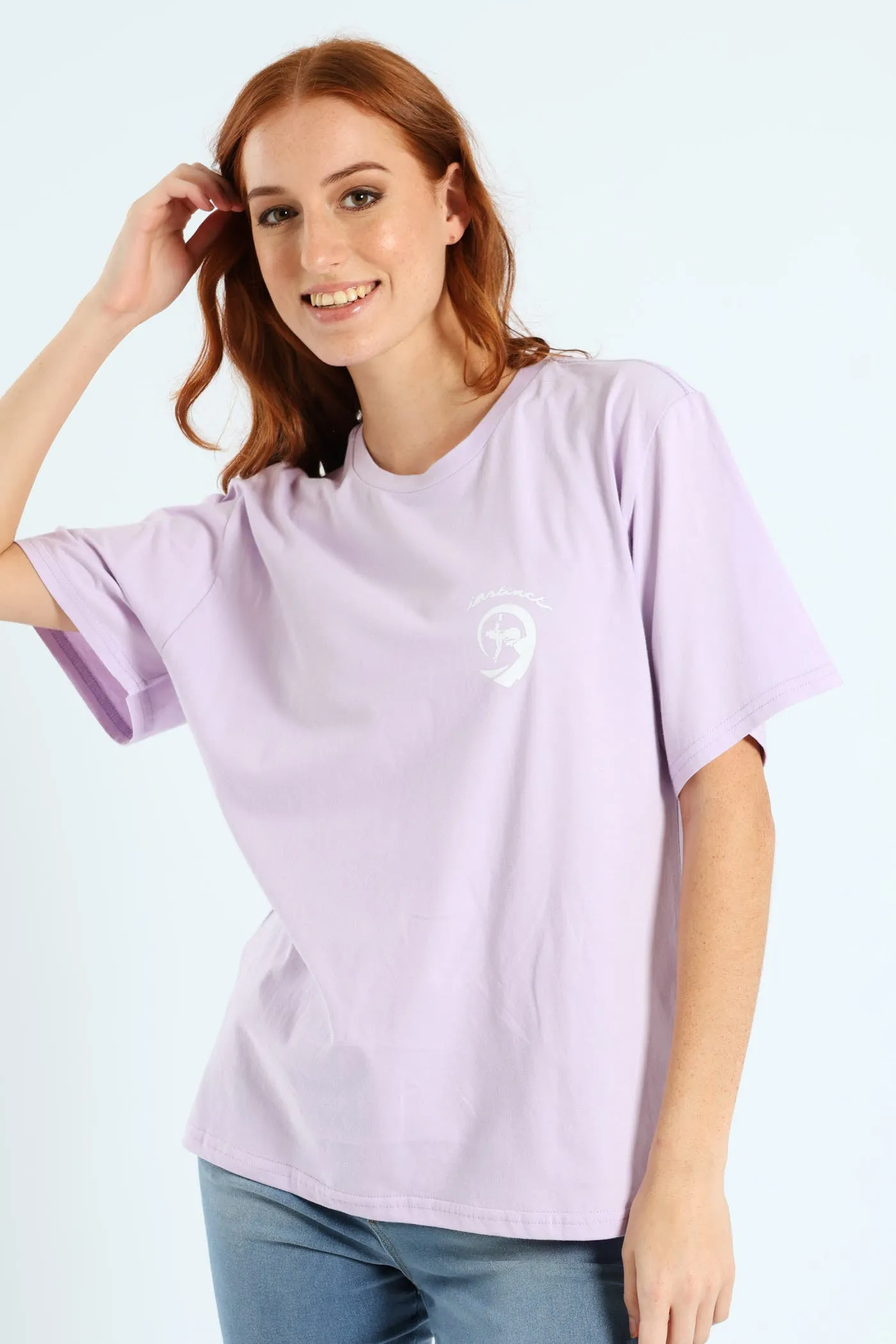 Bleached Surf Tee - Lilac sold by Edgars