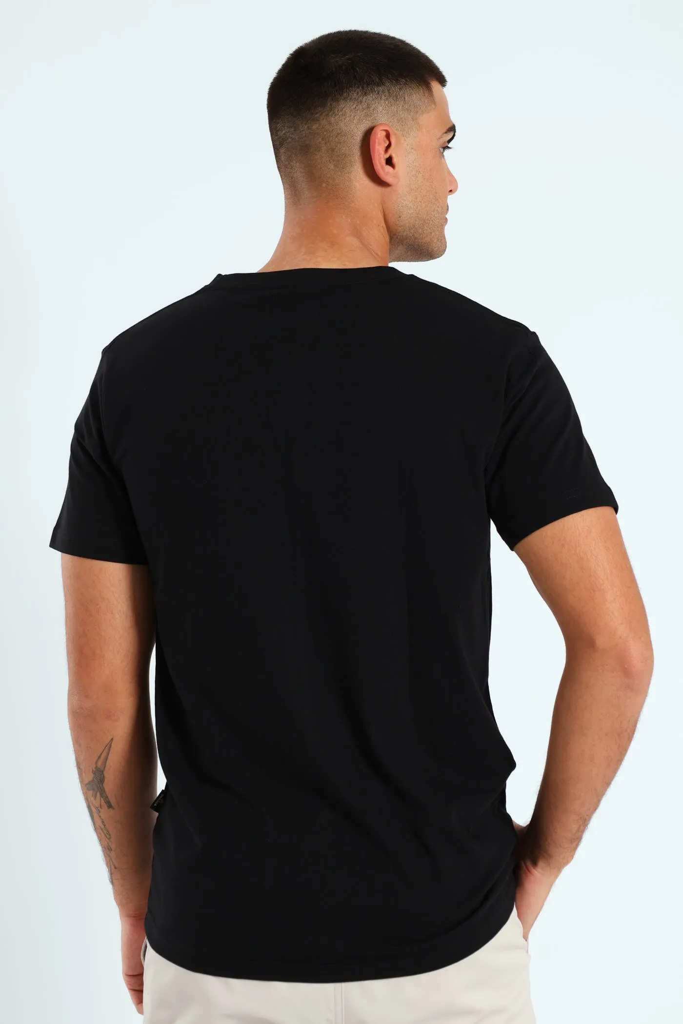 Short Sleeve Basic Print T-Shirt - Black sold by Edgars product image thumbnail 3