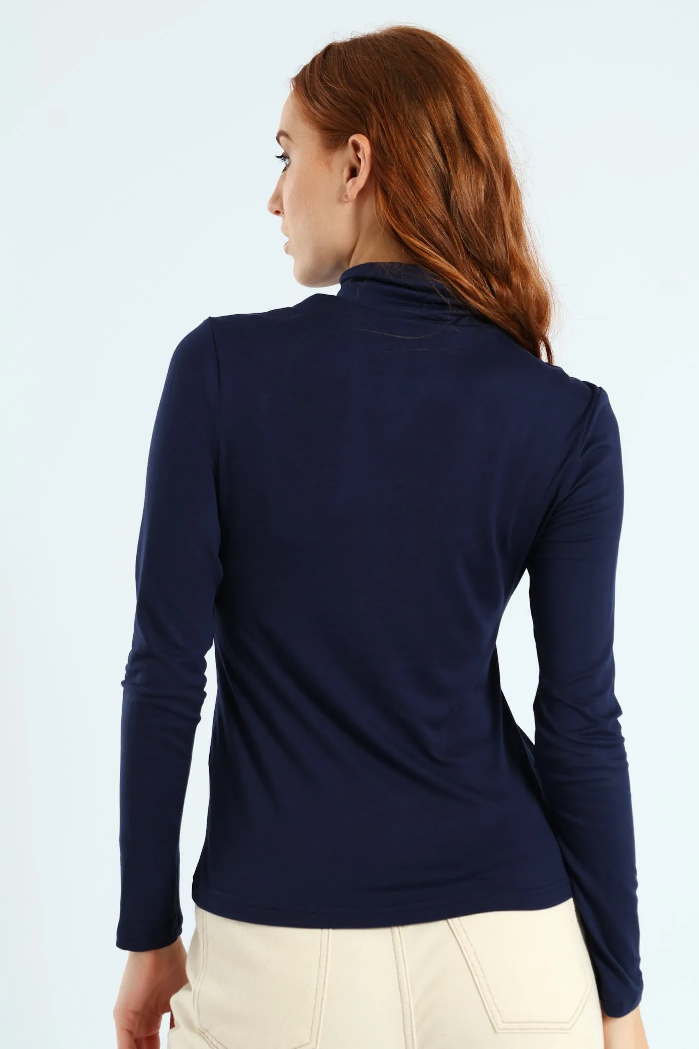 Long Sleeve Basic Poloneck - Navy sold by Edgars product image thumbnail 3
