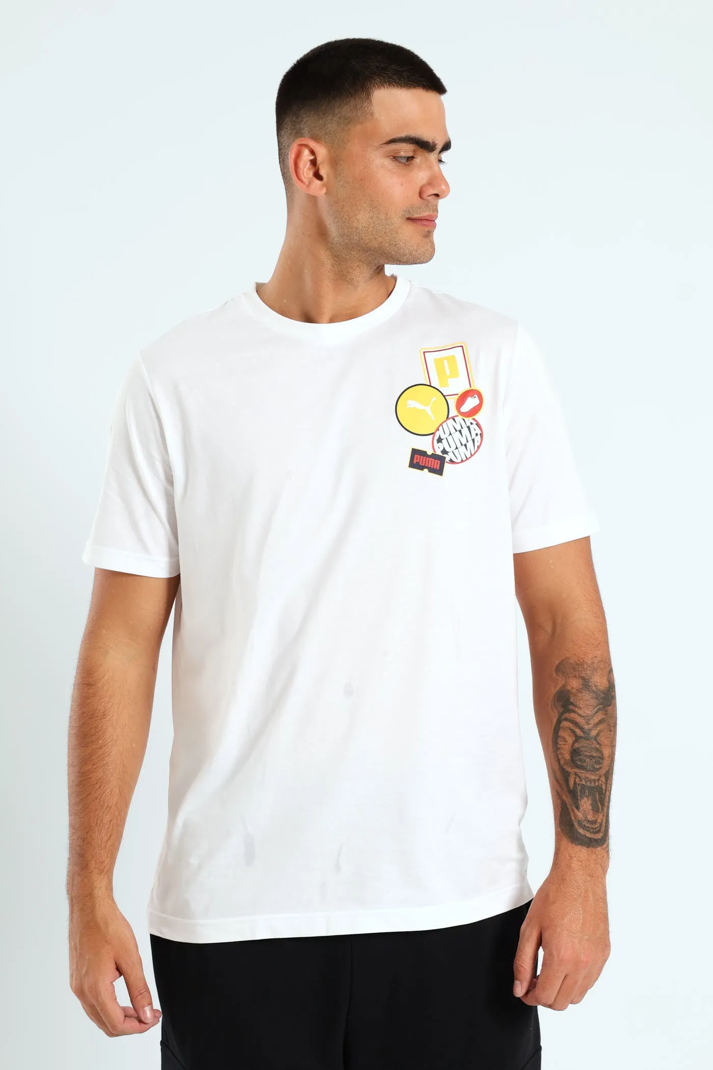 Graphics Icon Tee - White sold by Edgars