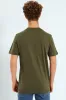 Boys Core Short Sleeve Print Tee - Olive/Red sold by Edgars 