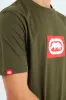 Boys Core Short Sleeve Print Tee - Olive/Red sold by Edgars 