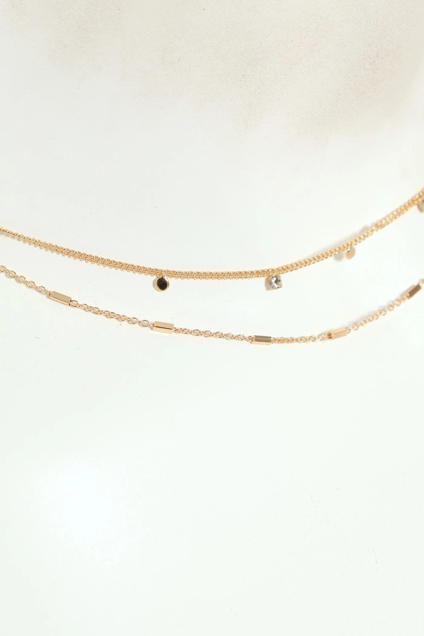 Gem & Disc Layered Necklace - Gold sold by Edgars product image thumbnail 2