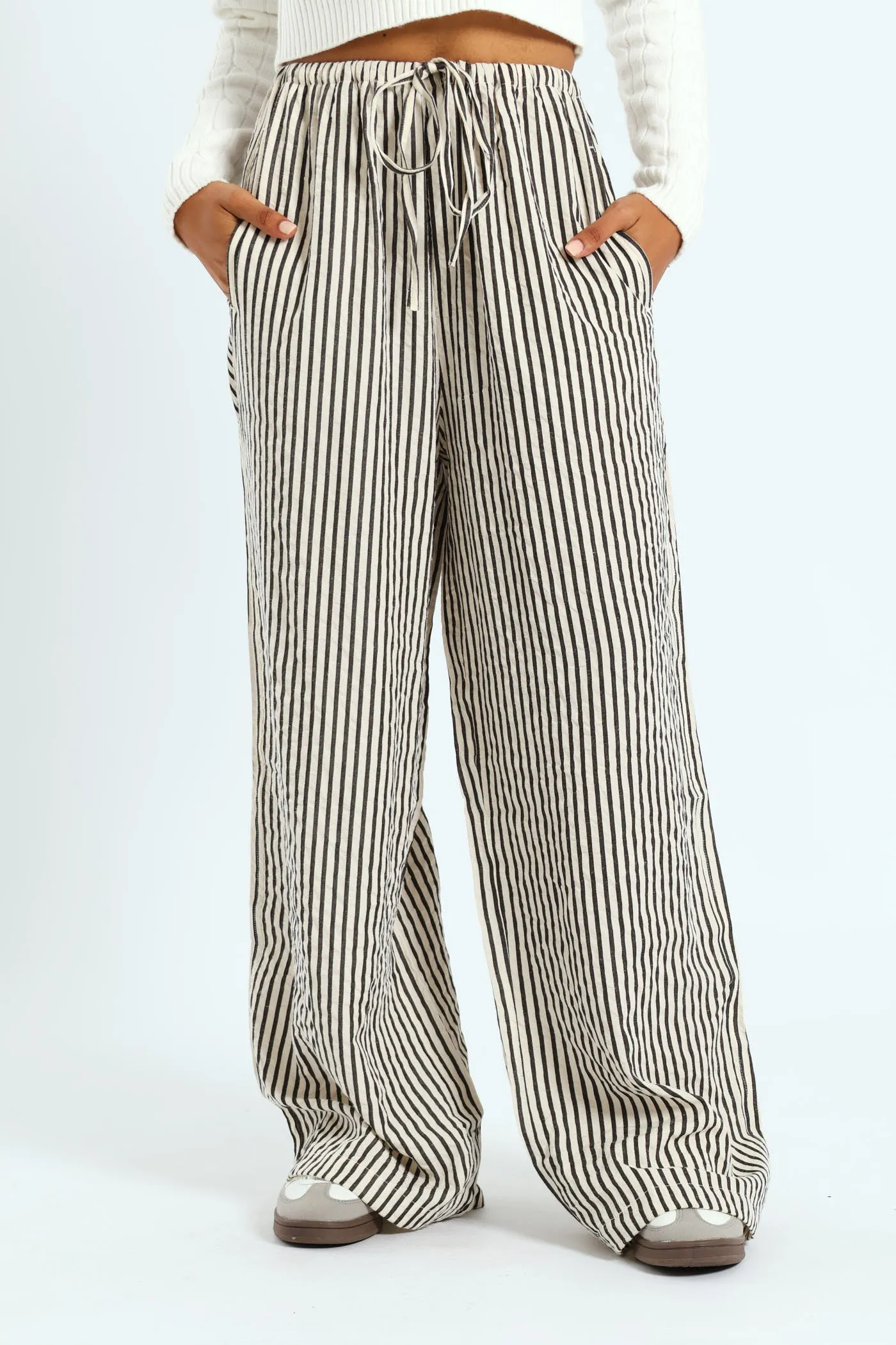 Stripe Pant - Black/White sold by Edgars
