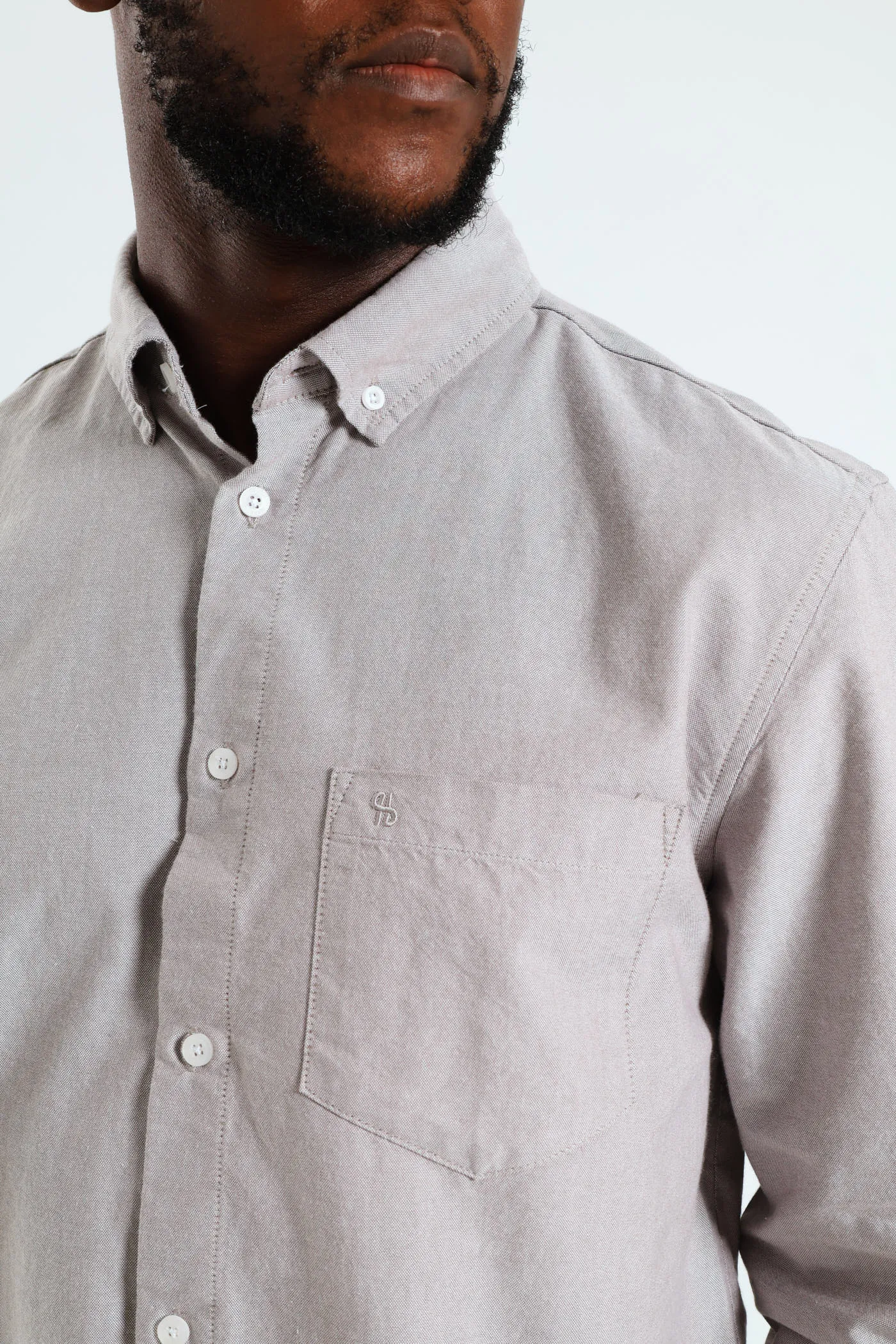 Long Sleeve Oxford Shirt - Light Brown sold by Edgars product image thumbnail 2