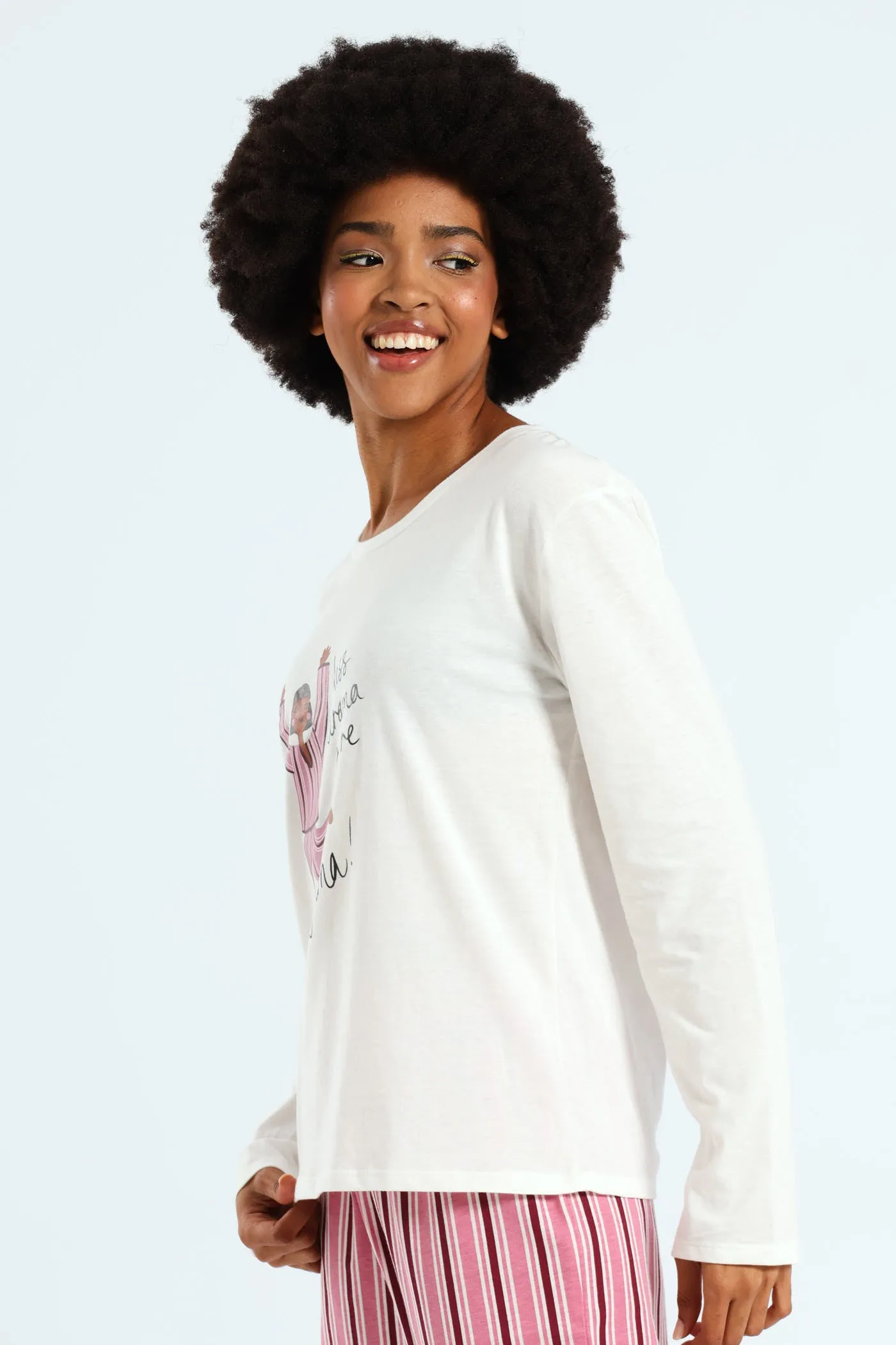 Long Sleeve Knit Tee - White sold by Edgars product image thumbnail 3