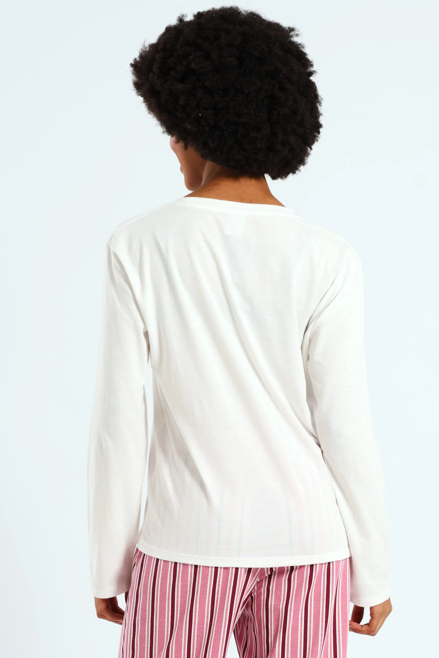 Long Sleeve Knit Tee - White sold by Edgars product image thumbnail 4