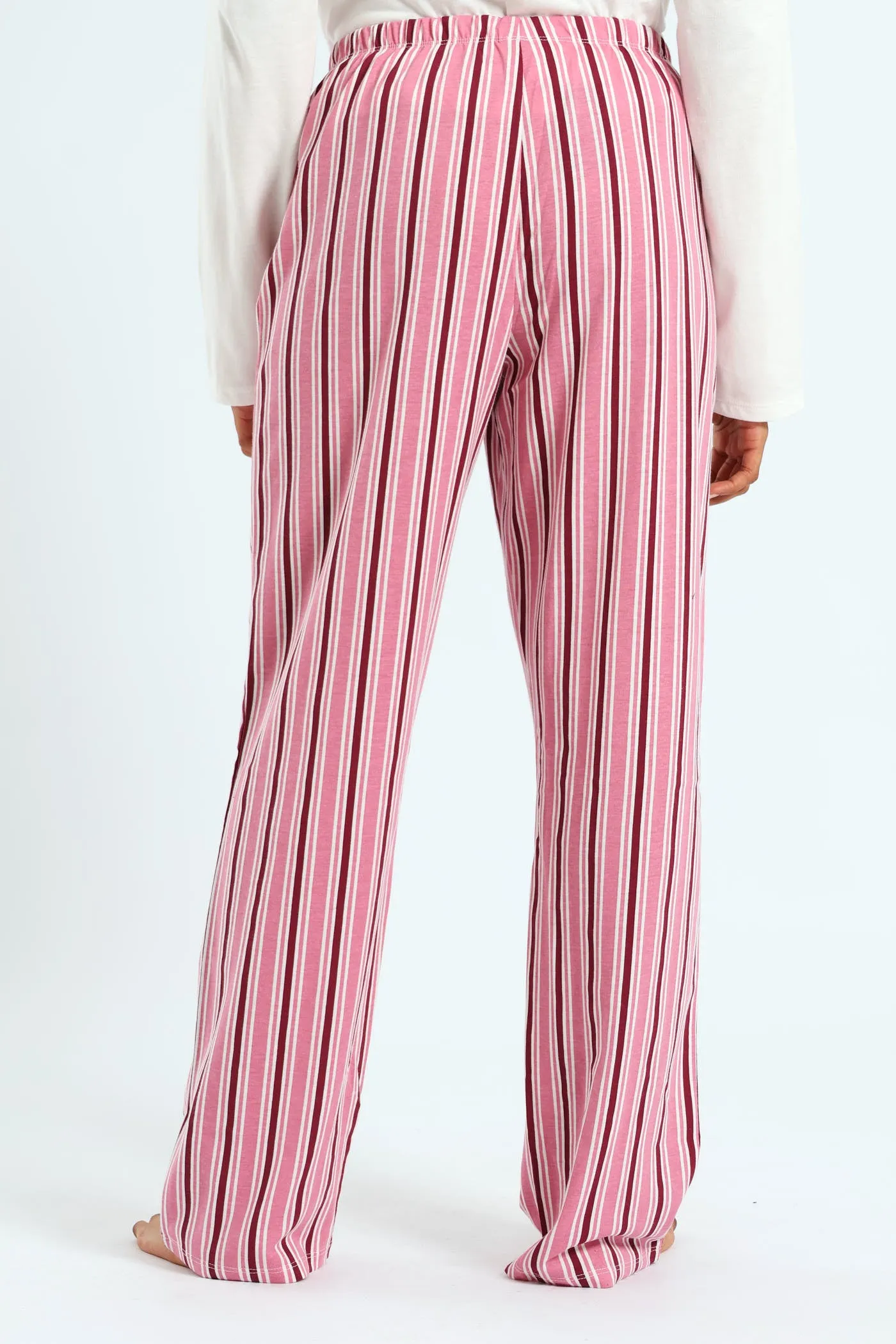 Knit Stripe Pant - White/Pink sold by Edgars product image thumbnail 4