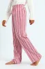 Knit Stripe Pant - White/Pink sold by Edgars 