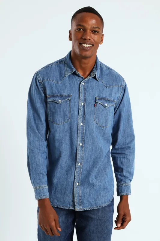 Classic Western Za Shirt - Dark Wash sold by Edgars