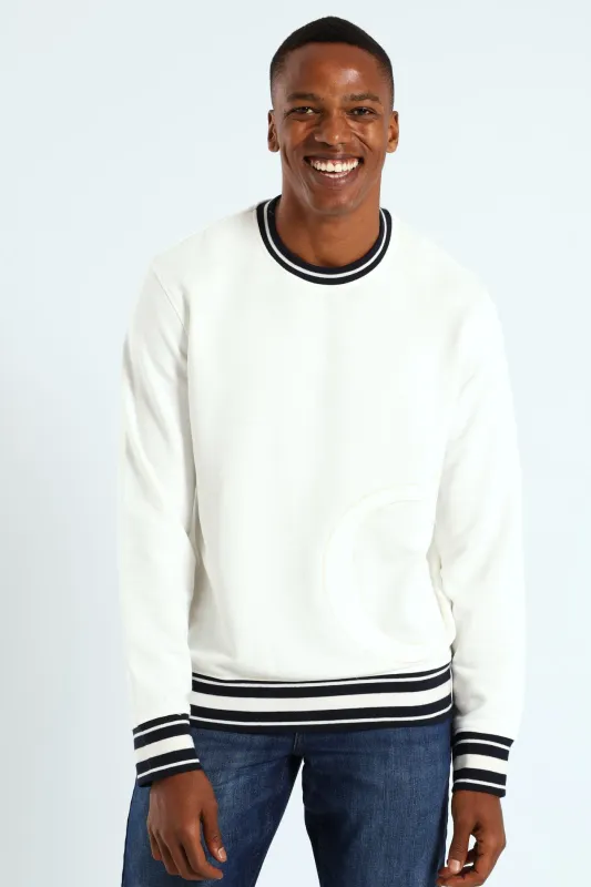 Sweatshirt - Off White made by Guess