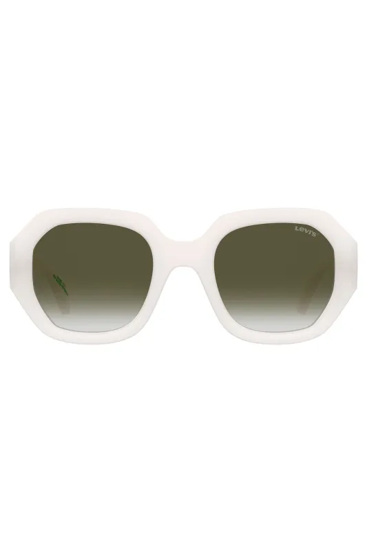 Green Shaded Sunglasses - White made by Levi's