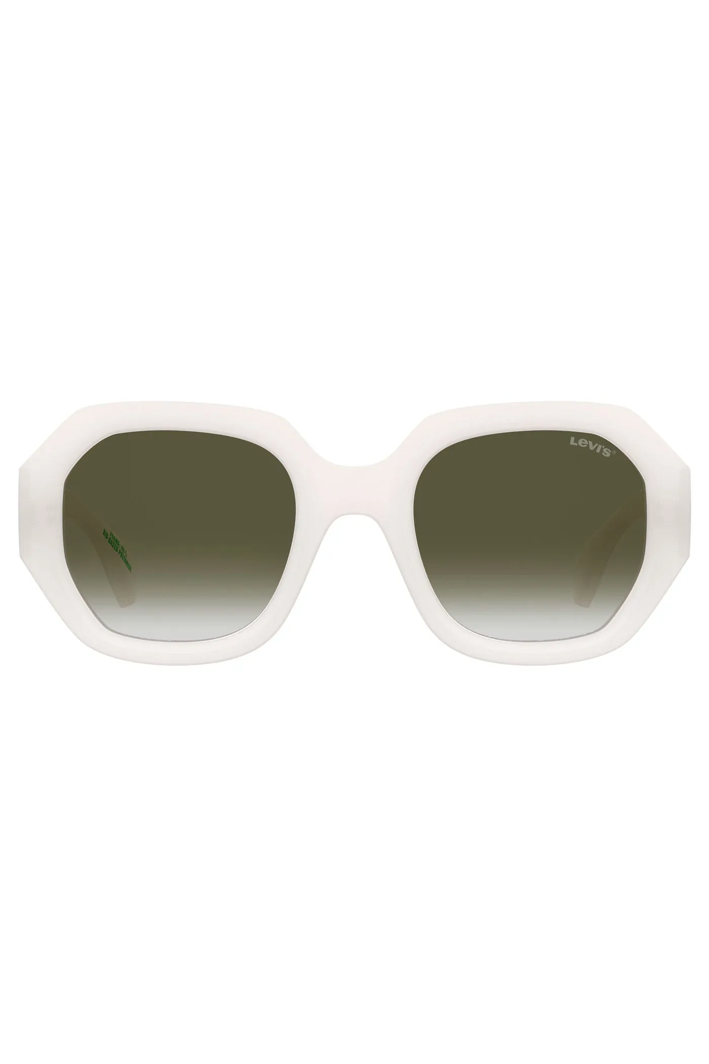 Green Shaded Sunglasses - White sold by Edgars