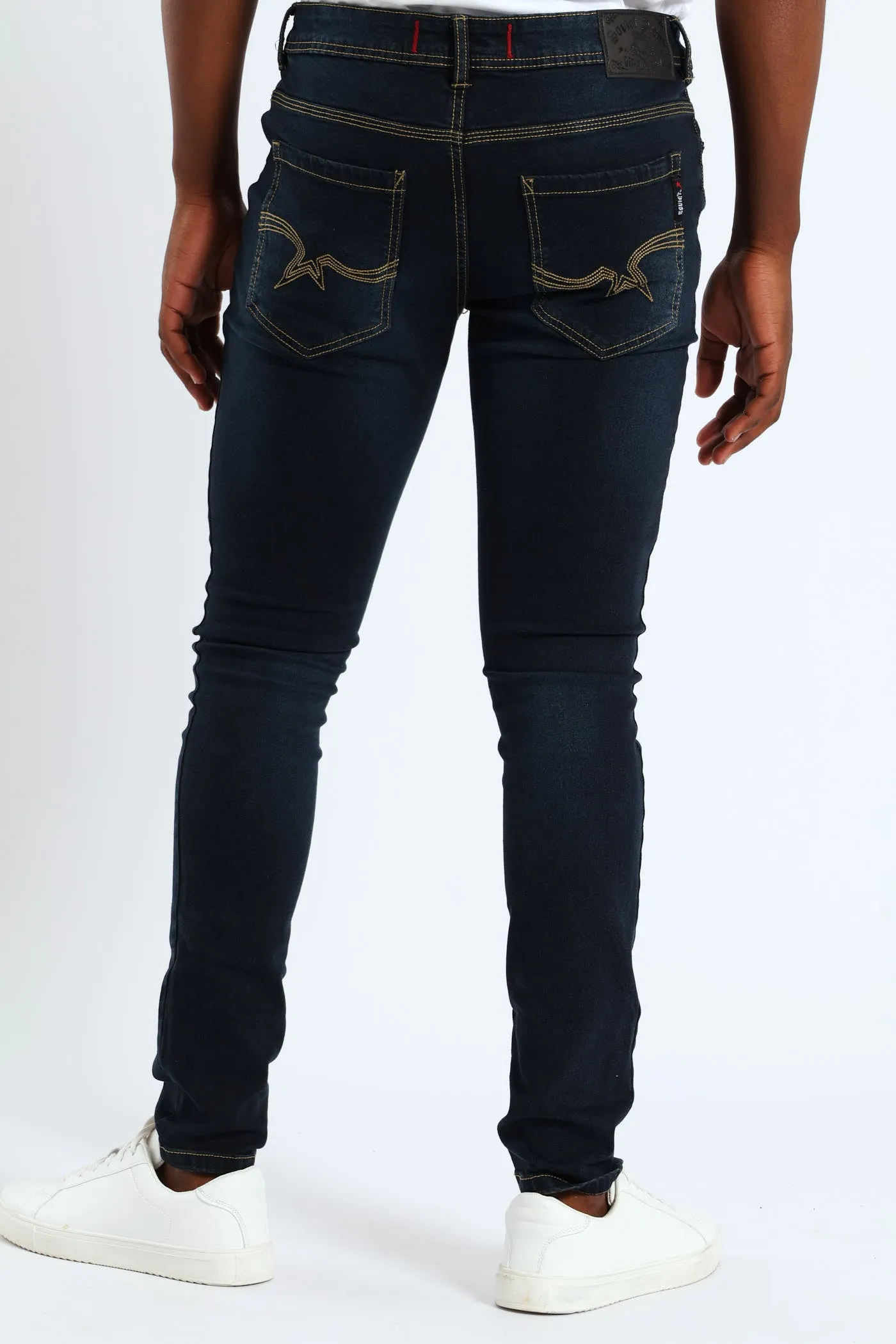 Cormac Skinny Denim - Blue/Black sold by Edgars product image thumbnail 4