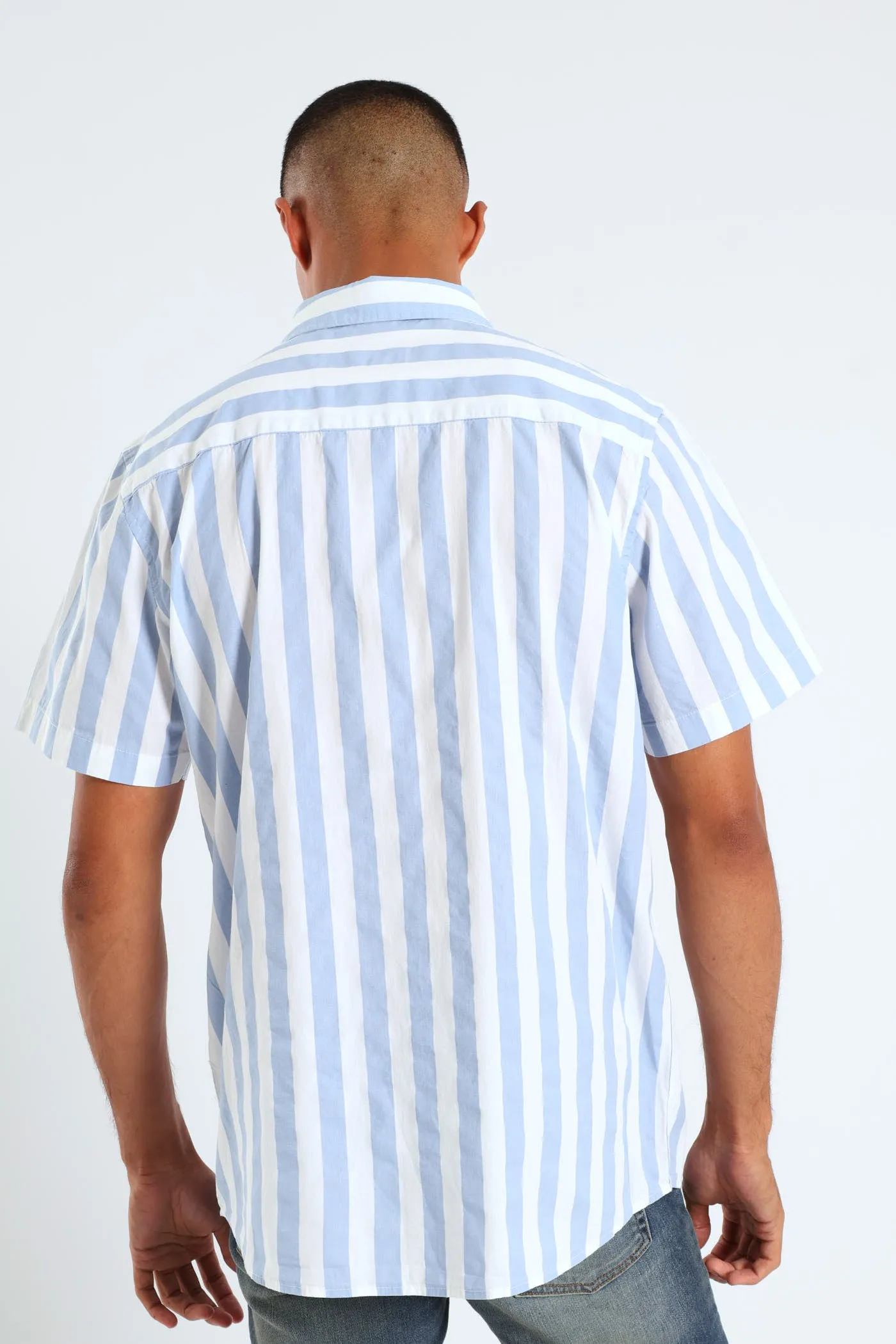 Striped Cotton Shirt - Blue sold by Edgars product image thumbnail 4