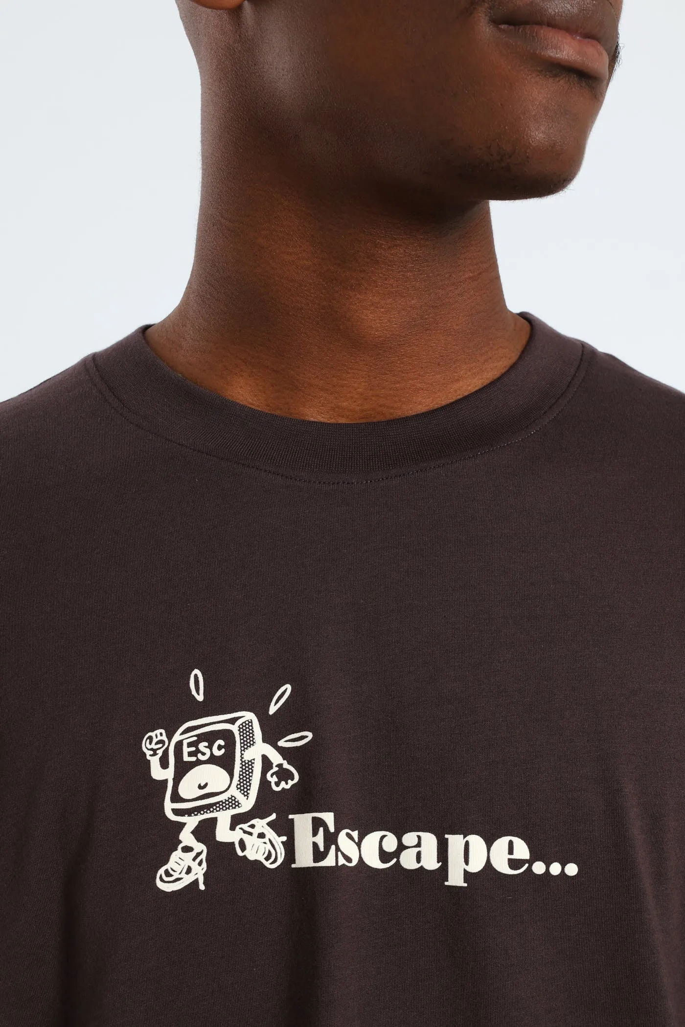 Too Many Issues Front & Back Tee - Chocolate sold by Edgars product image thumbnail 3