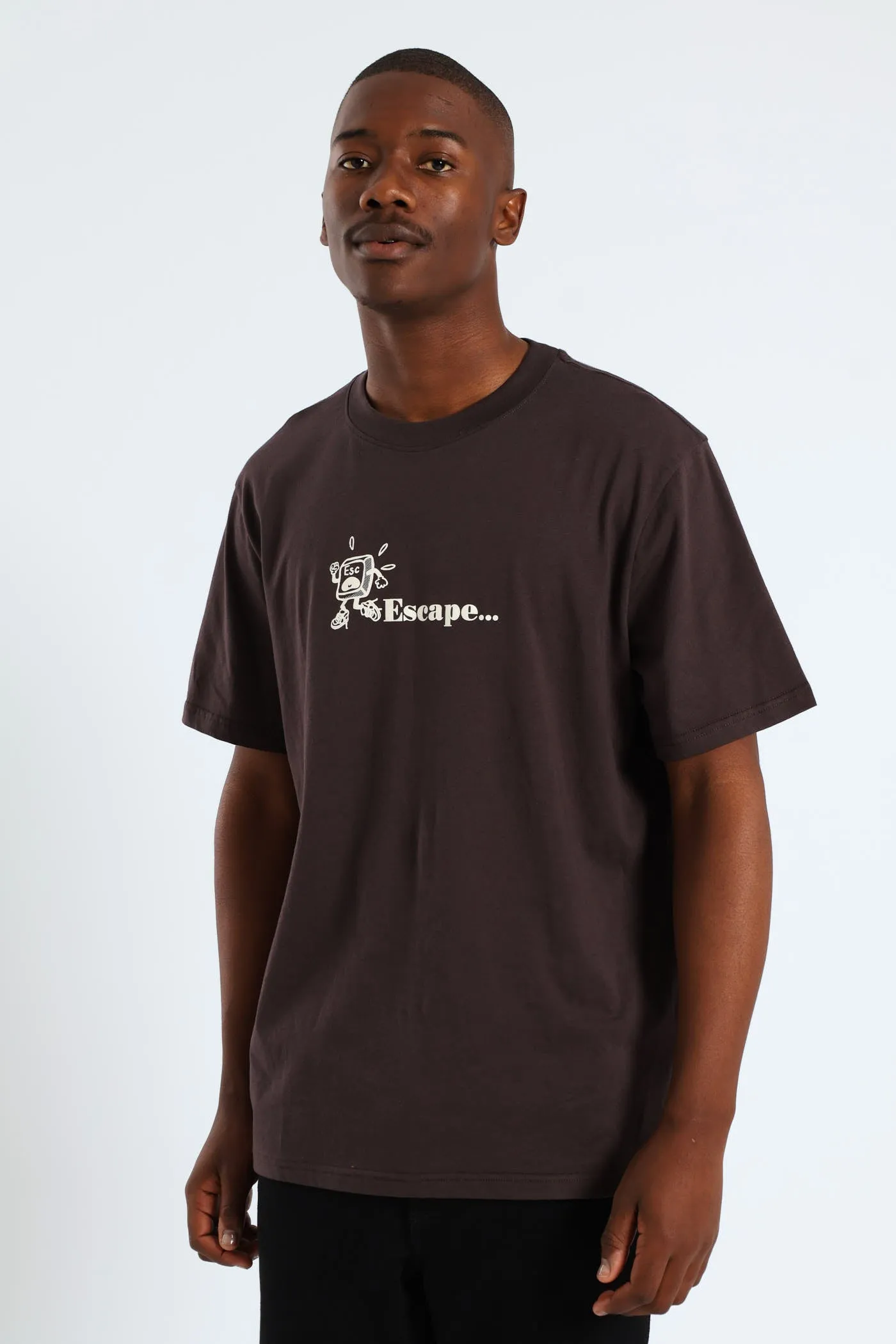 Too Many Issues Front & Back Tee - Chocolate sold by Edgars