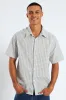 Short Sleeve Mini Check Shirt - Stone sold by Edgars
