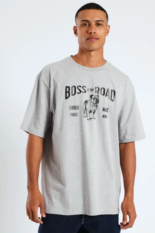 Botr Patch Tee - Grey Melange sold by Edgars 