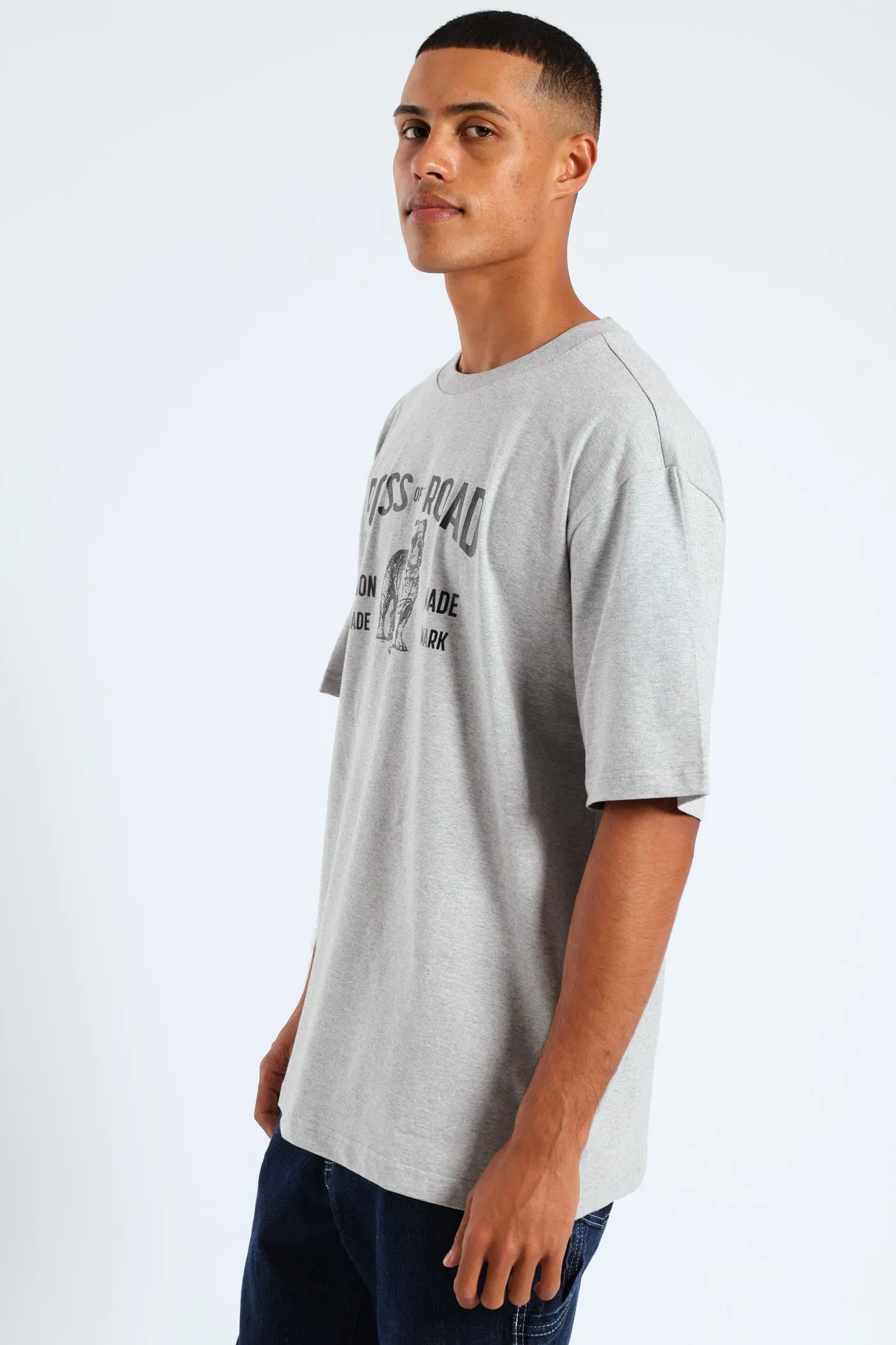 Botr Patch Tee - Grey Melange sold by Edgars product image thumbnail 3
