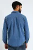 Long Sleeve Lazy Denim Shirt - Medium Wash sold by Edgars 