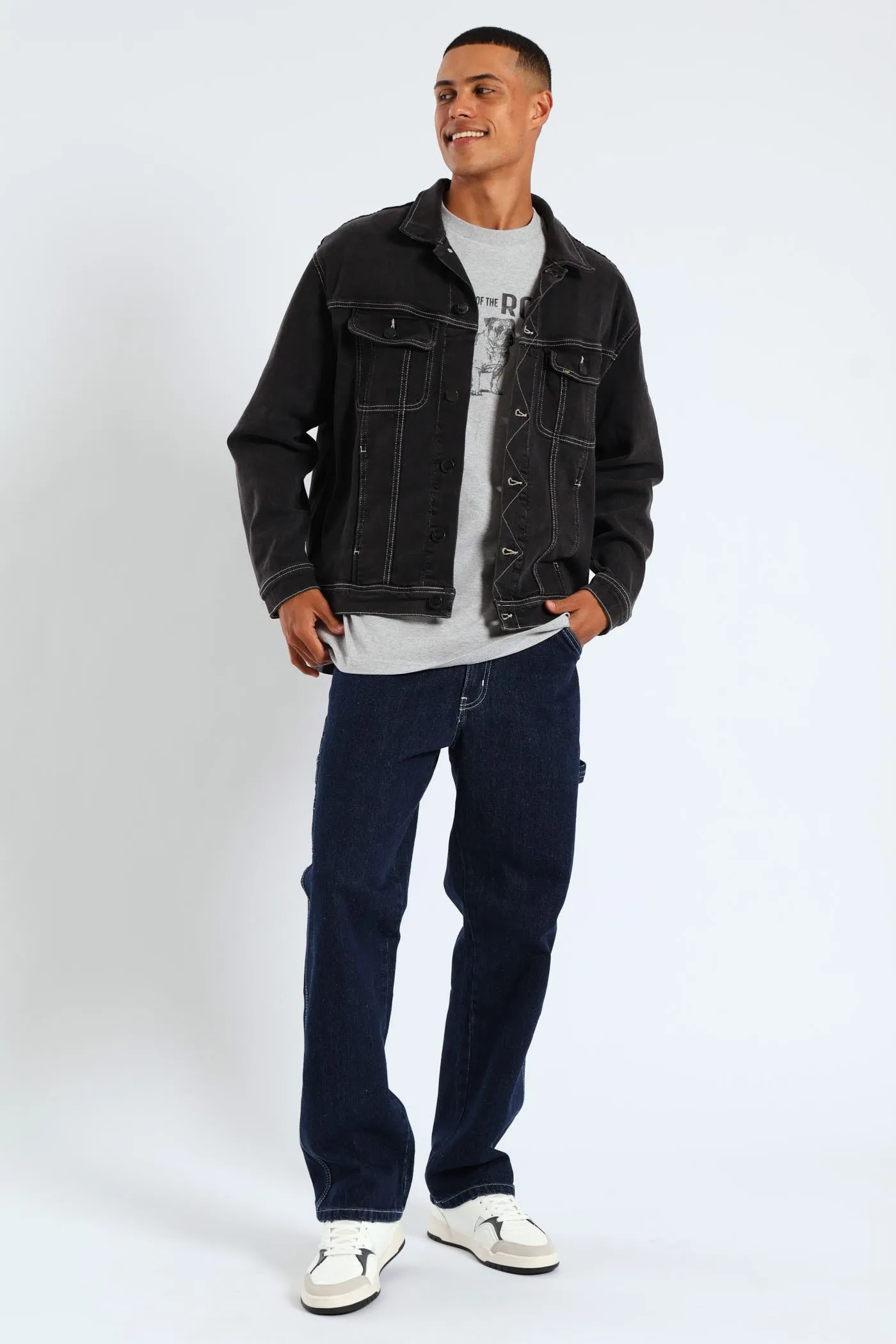 Rider Denim Jacket - Black sold by Edgars product image thumbnail 4