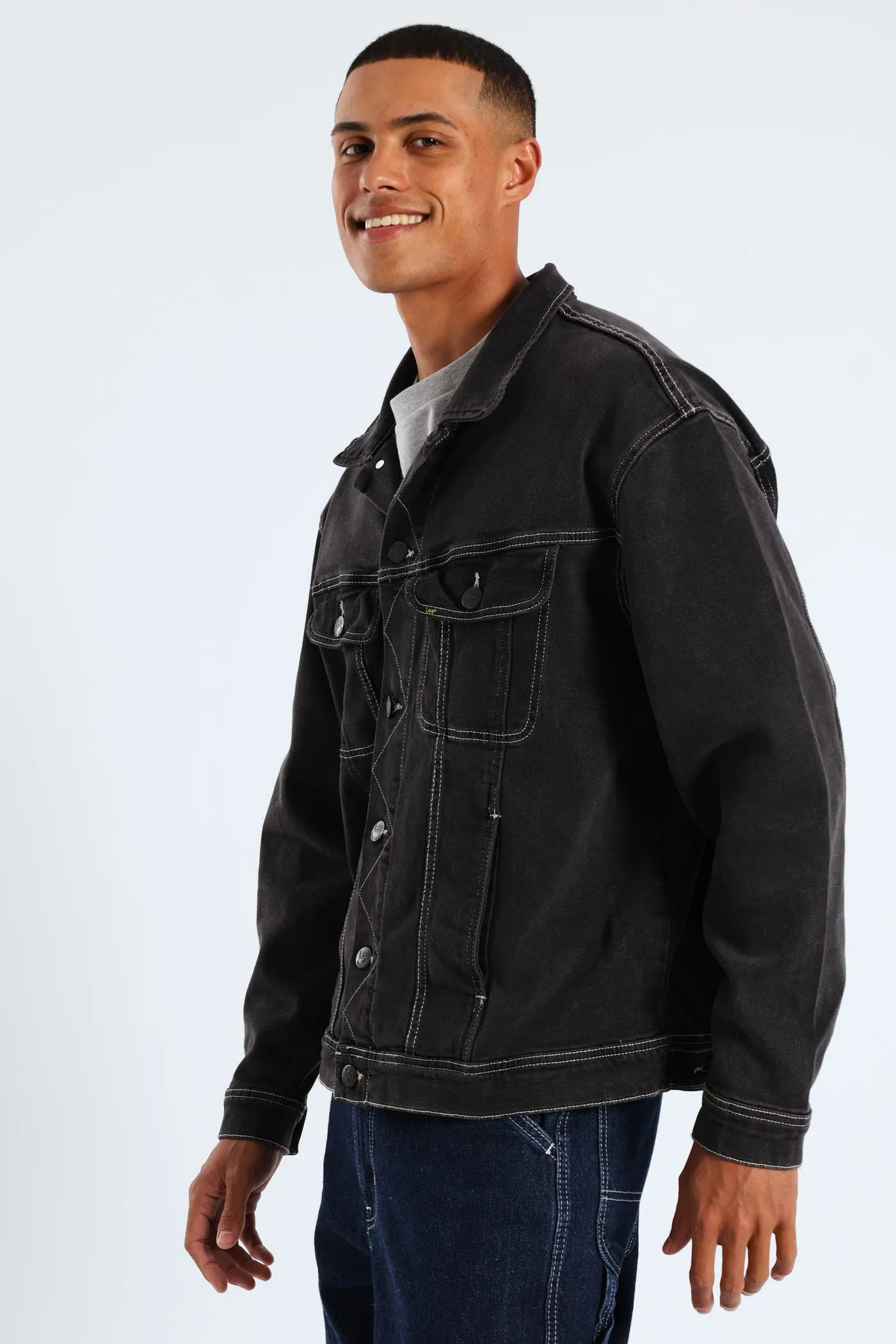 Rider Denim Jacket - Black sold by Edgars product image thumbnail 5