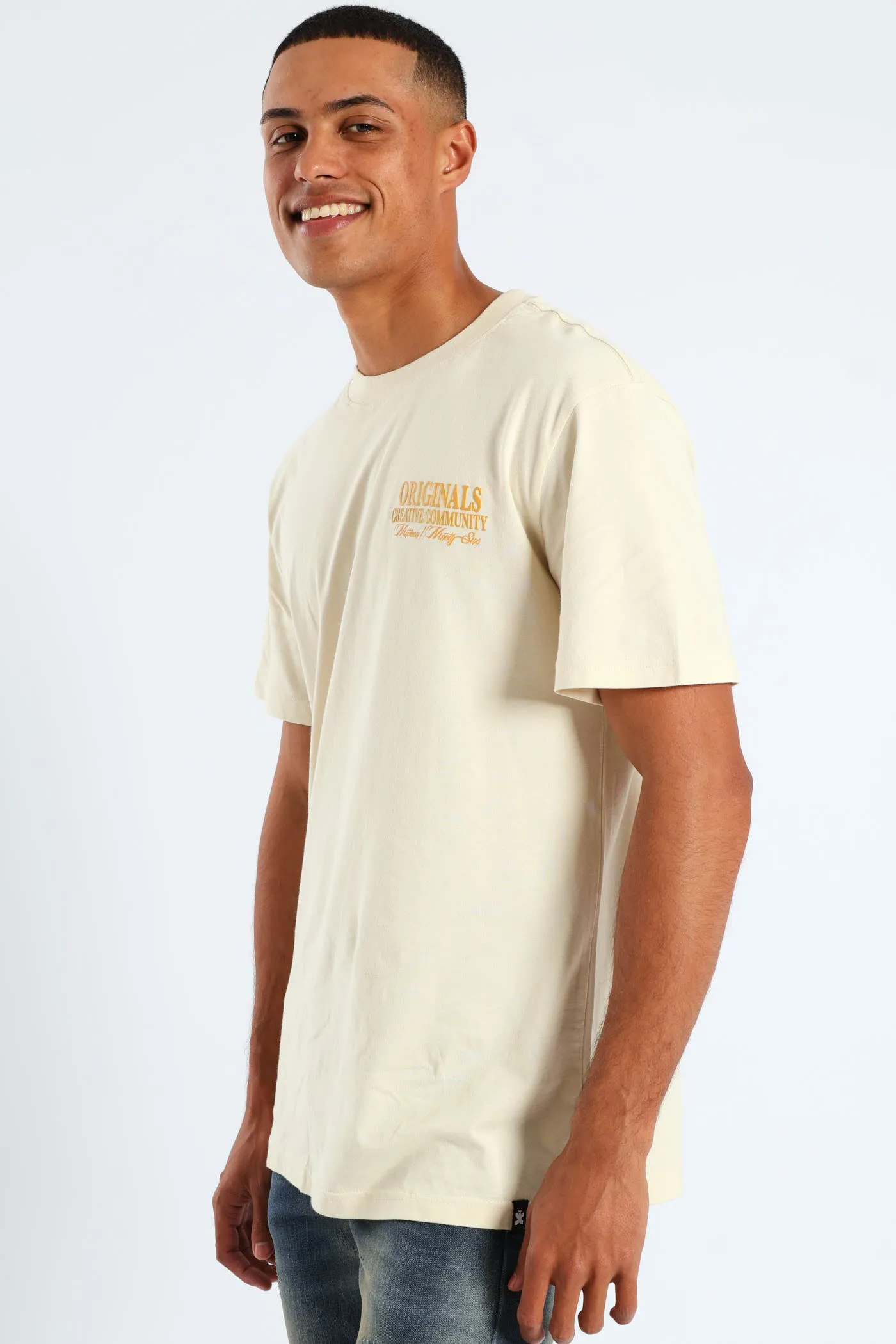 Front & Back Print Studio Tee - Light Stone sold by Edgars product image thumbnail 4
