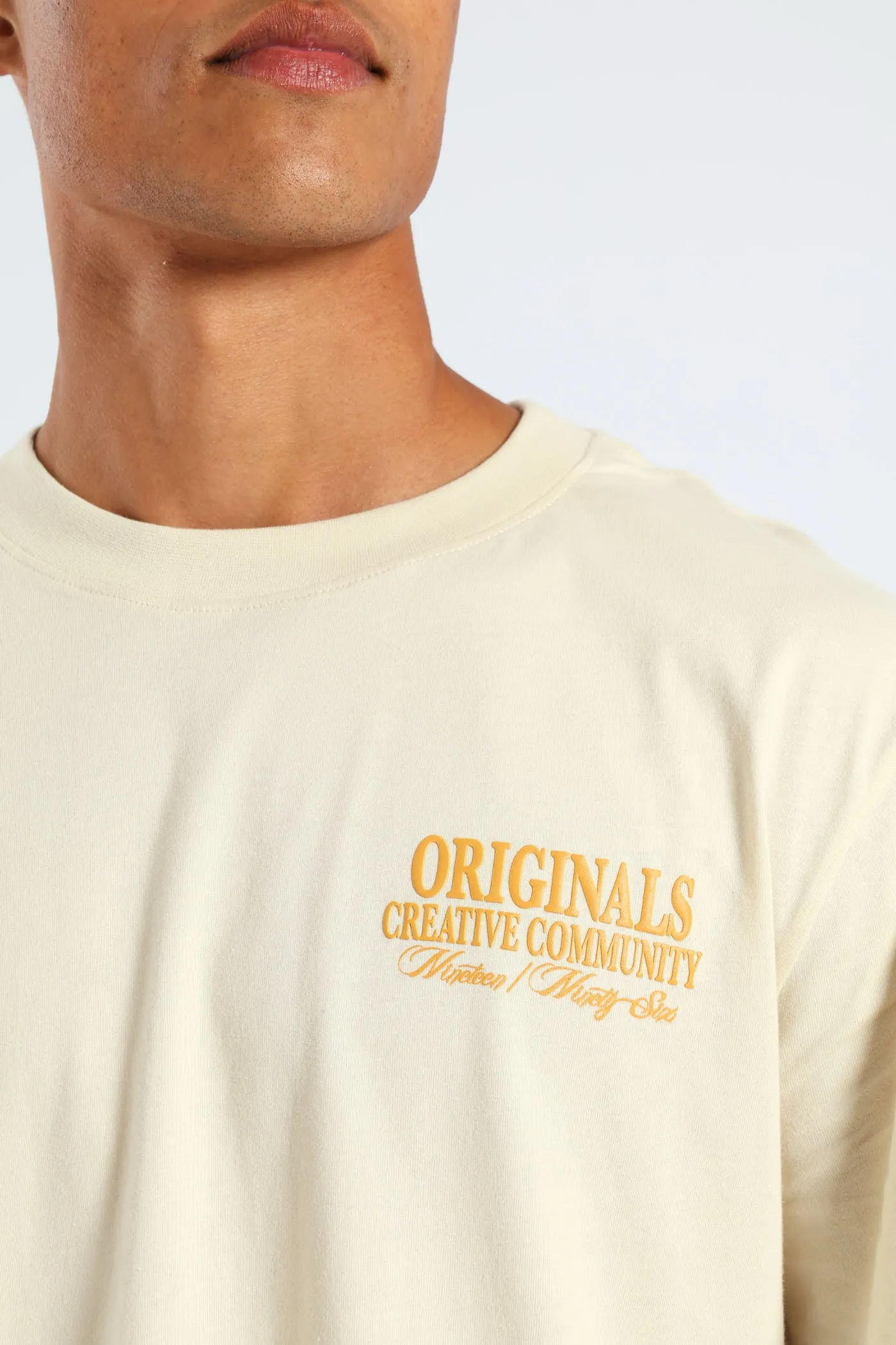 Front & Back Print Studio Tee - Light Stone sold by Edgars product image thumbnail 3