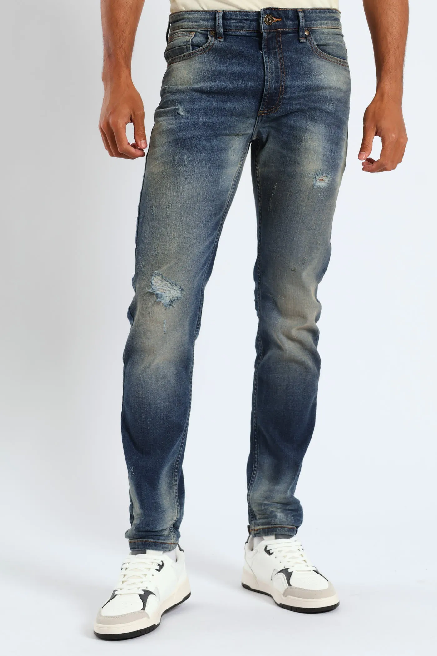 Rip And Repair Denim - Medium Wash sold by Edgars