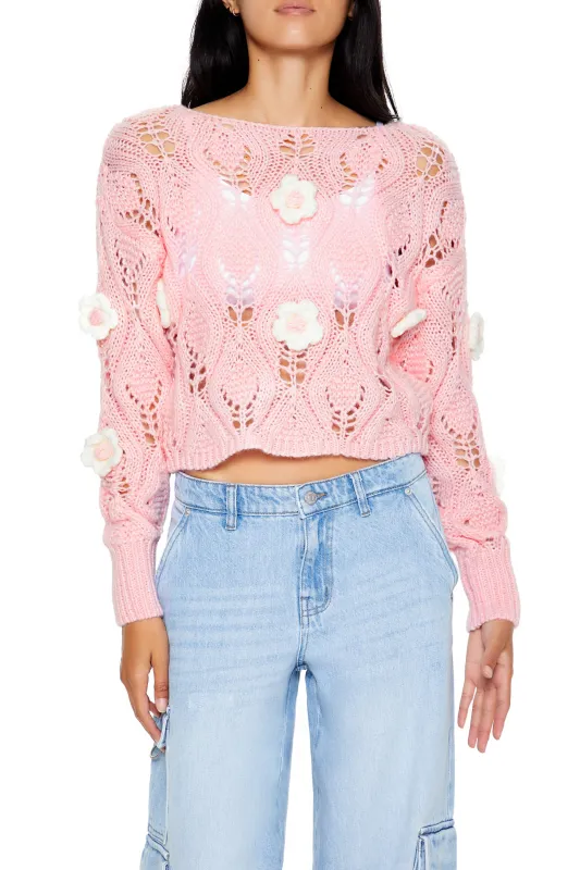 Long Sleeve Sweater Top - Pink sold by Edgars