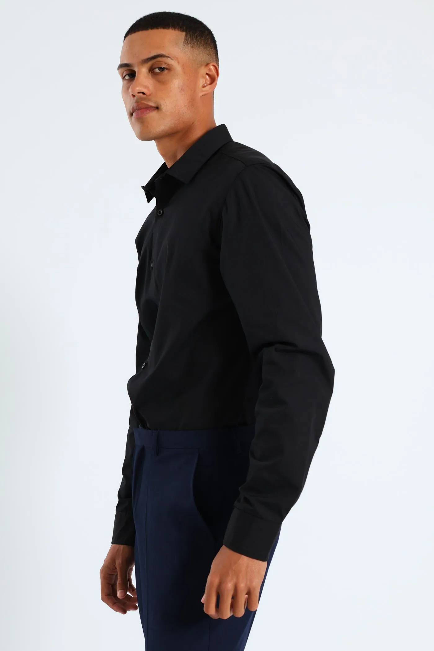 Easy Care Long Sleeve Shirt - Black sold by Edgars product image thumbnail 5