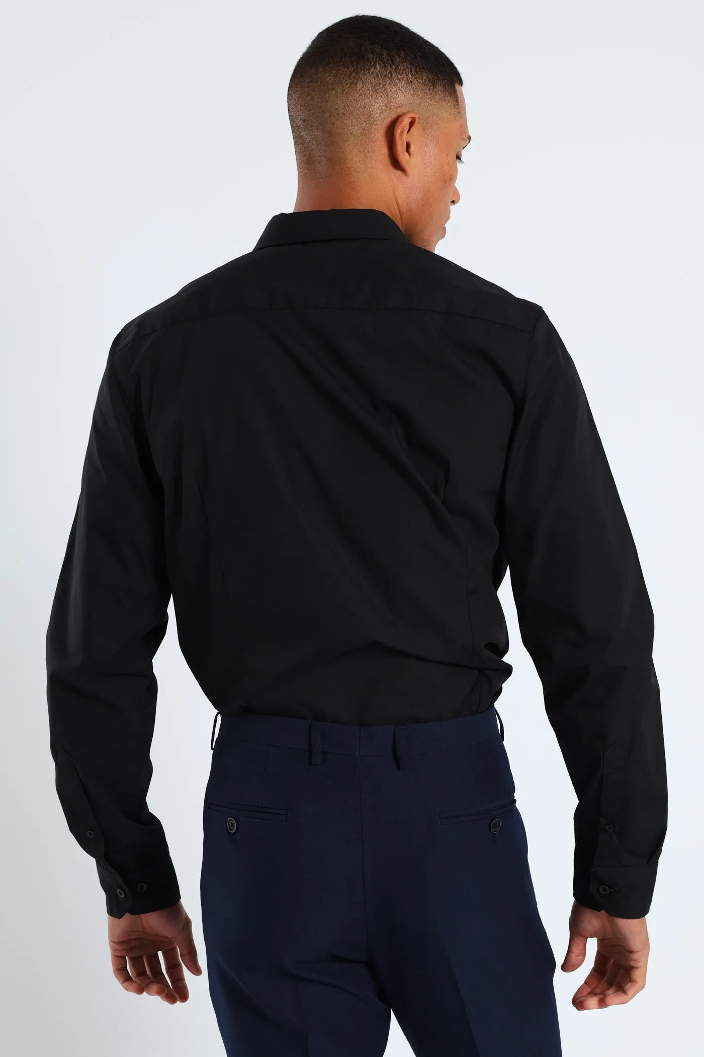 Easy Care Long Sleeve Shirt - Black sold by Edgars product image thumbnail 3