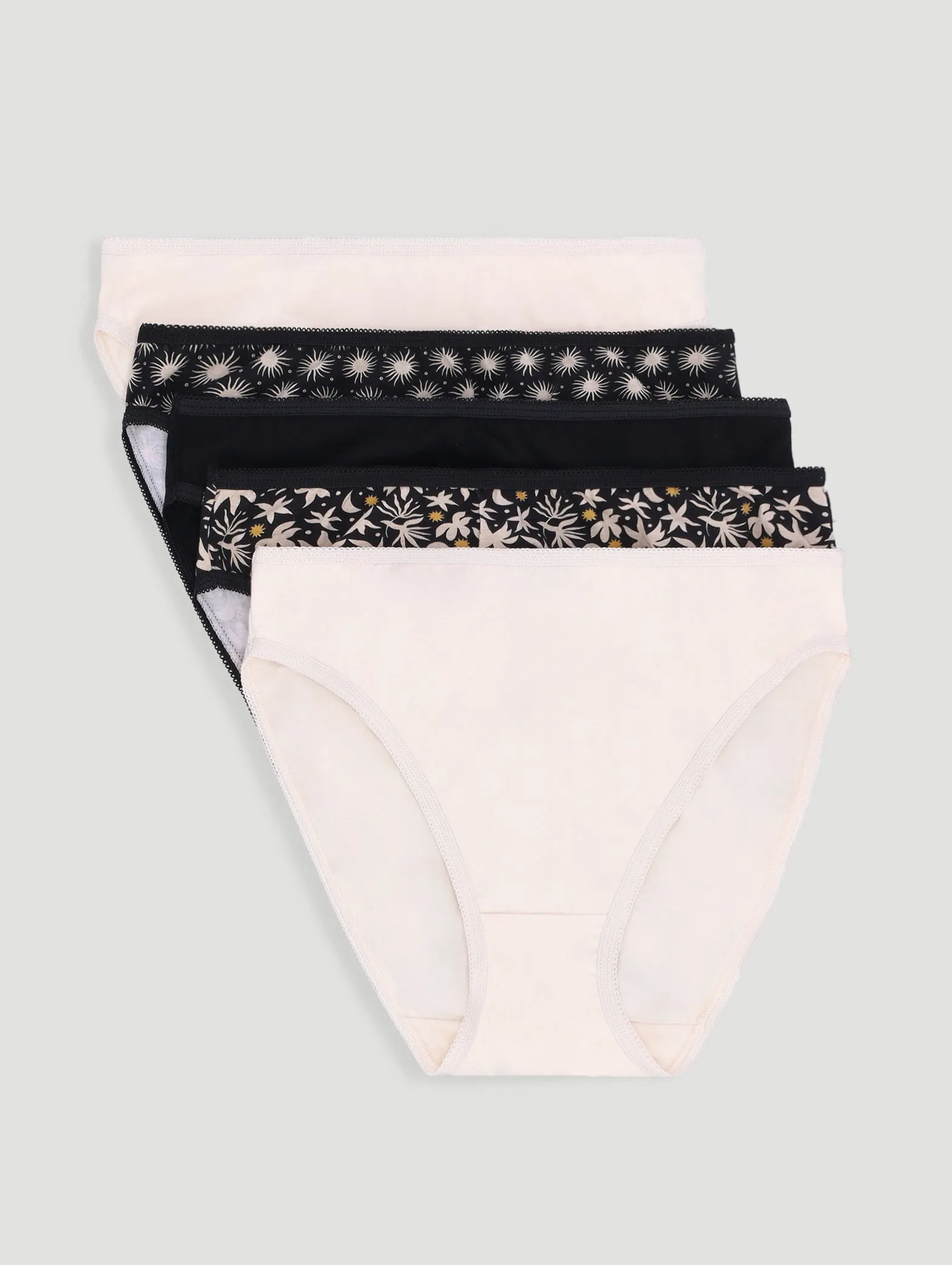 5 Pack Cotton Stretch Hi-Cut Panties sold by Edgars