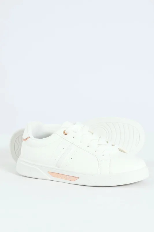 Lace Up Sneaker - White sold by Edgars 