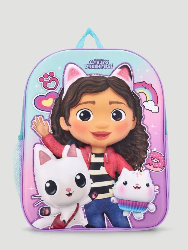 Pre-Girls Gabby'S Dollhouse Debossed Backpack - Turquoise sold by Edgars