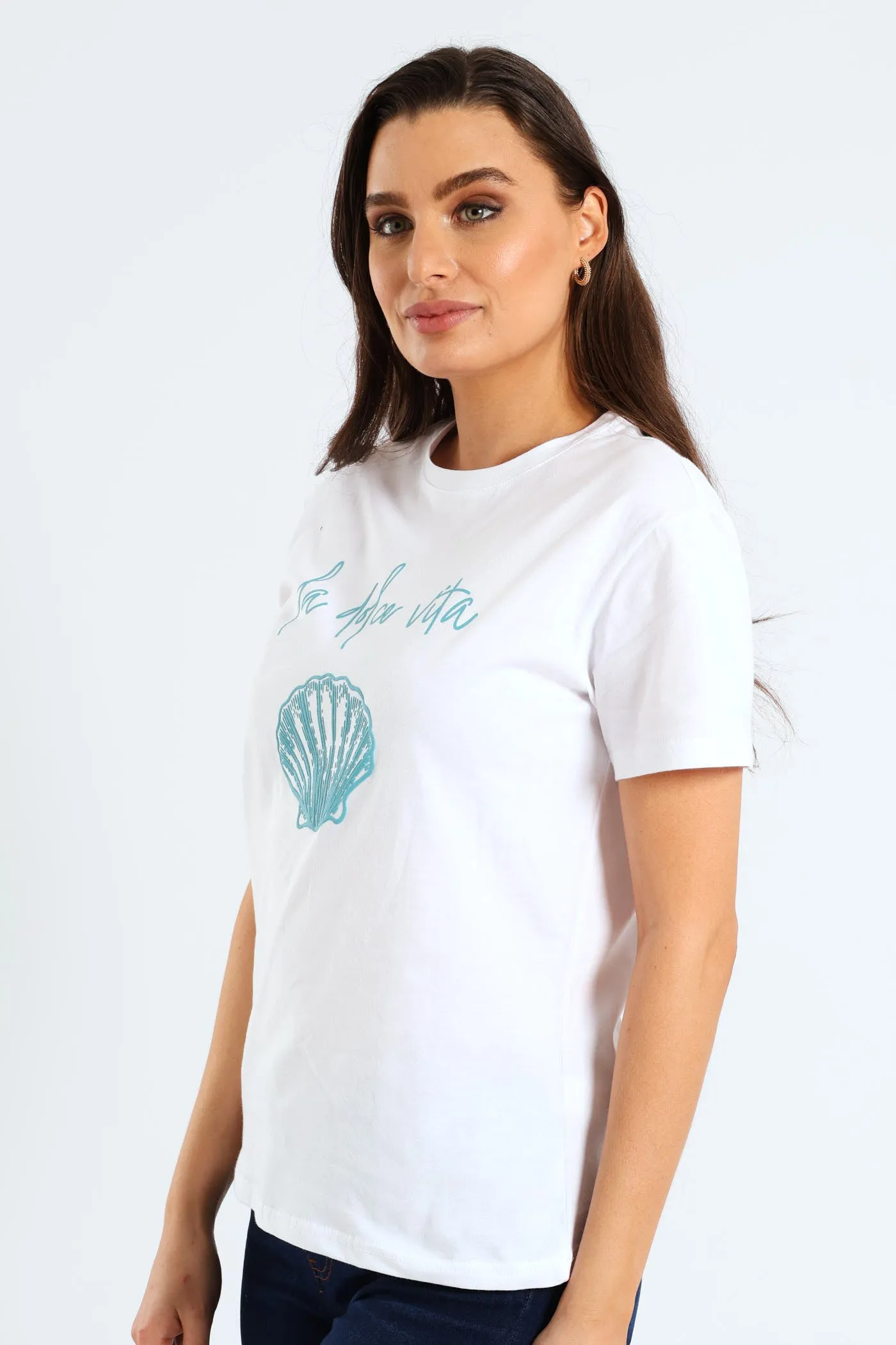 Seashell La Dolce Vita Tee - White sold by Edgars product image thumbnail 4