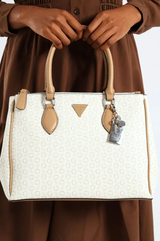 Doretta Large Stachel Bag - White sold by Edgars