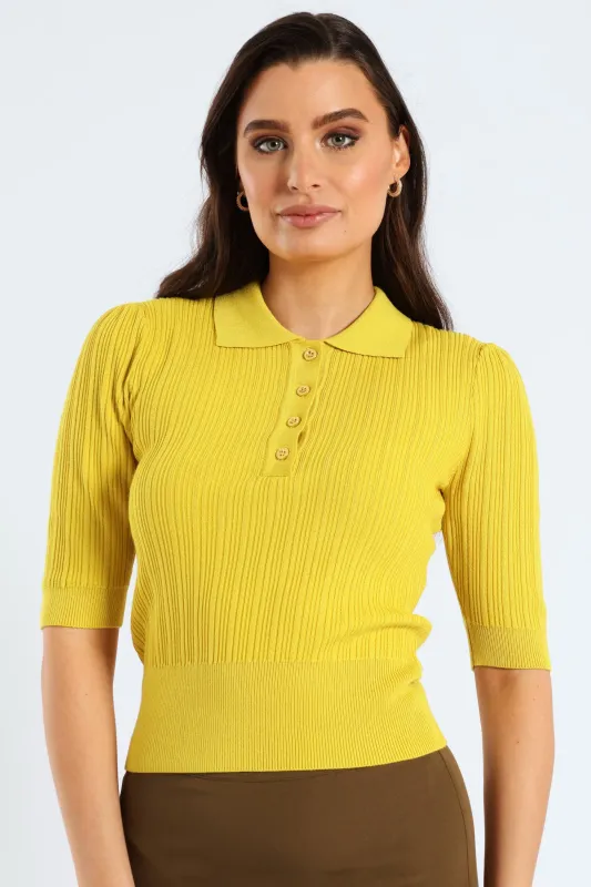 Textured Golfer - Mustard sold by Edgars