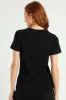 Bold Move Regular Fit Top With Bling Design - Black sold by Edgars