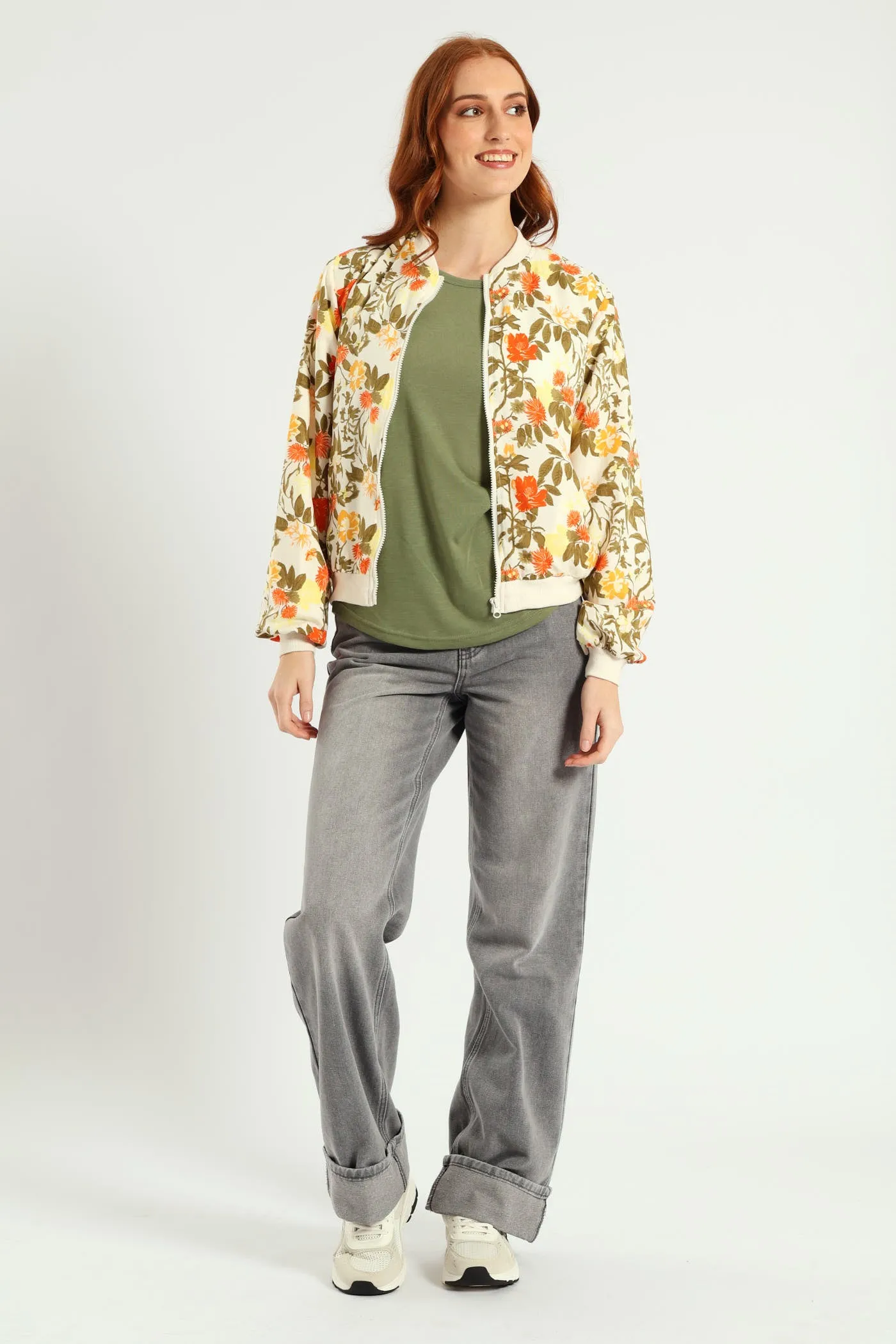 Printed Bomber Jacket - Fatigue/Cream sold by Edgars product image thumbnail 4