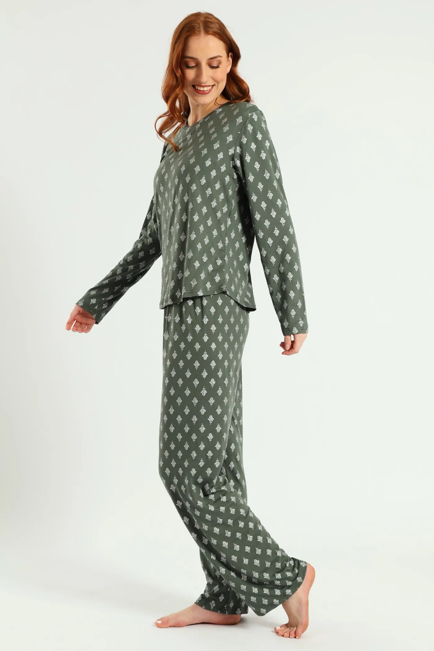 Soft Touch Silver Fern Top & Pant Set - Mid Green sold by Edgars product image thumbnail 3