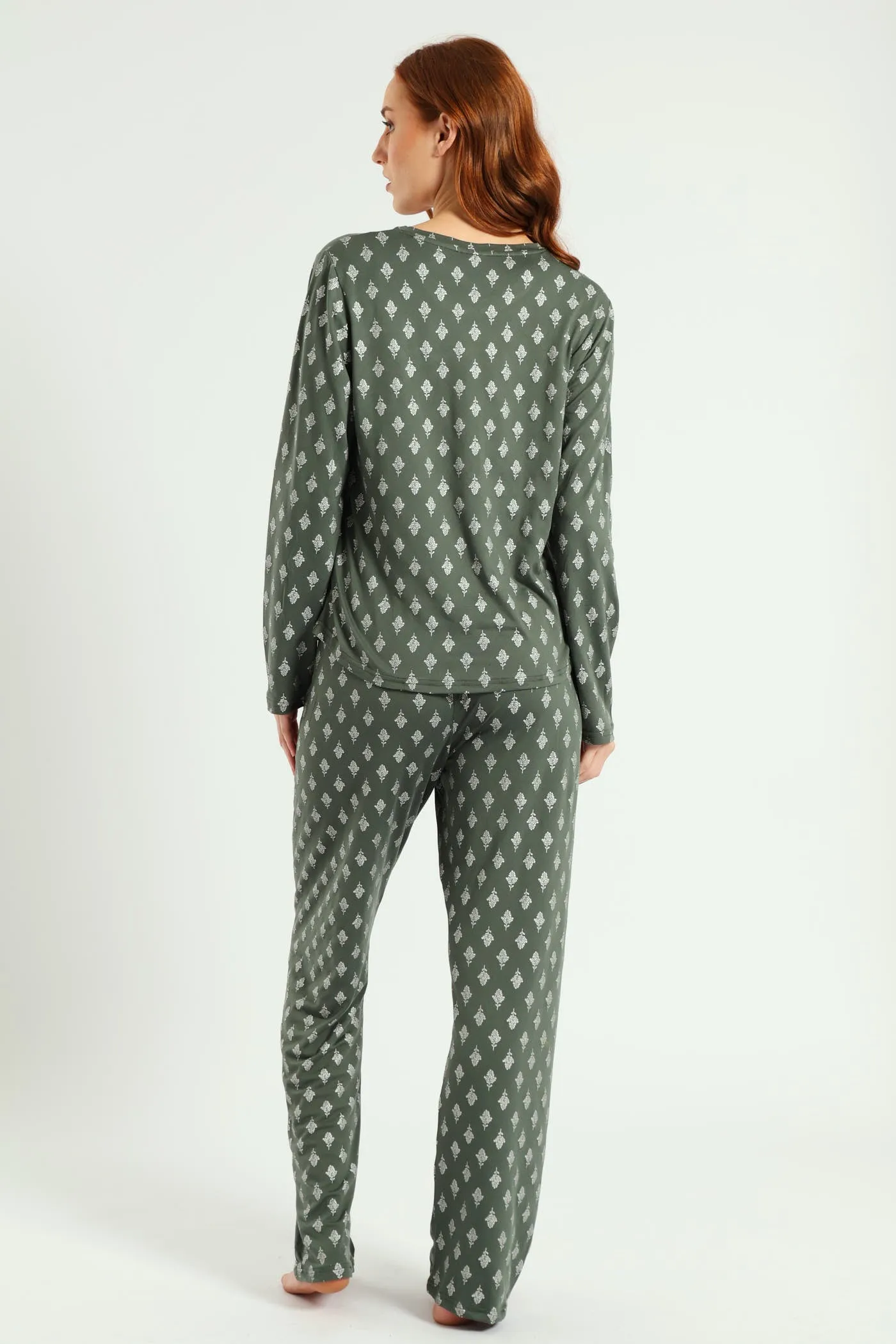 Soft Touch Silver Fern Top & Pant Set - Mid Green sold by Edgars product image thumbnail 4