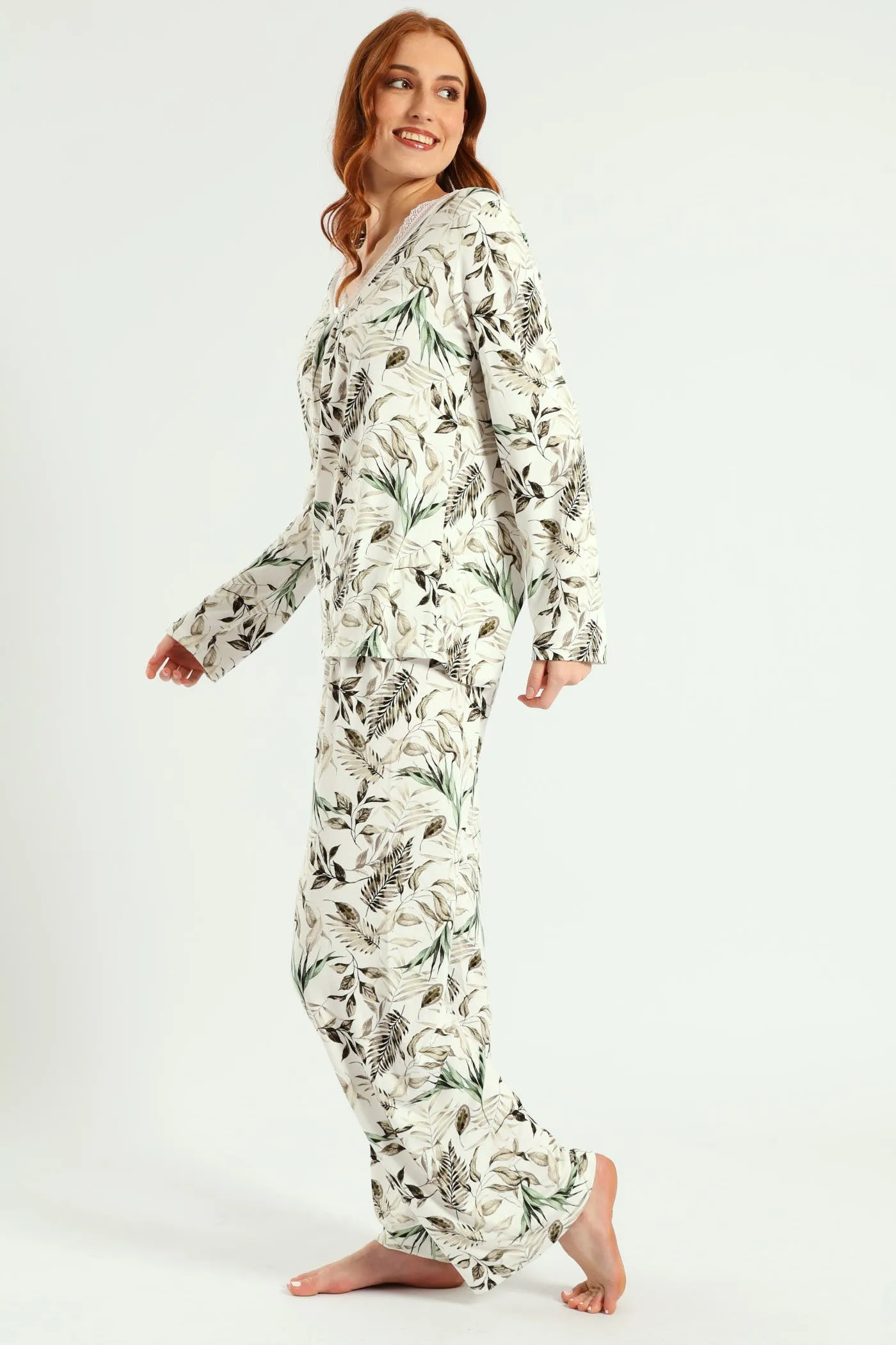 Soft Touch Muted Foliage Top & Pant Set - Multi sold by Edgars product image thumbnail 2