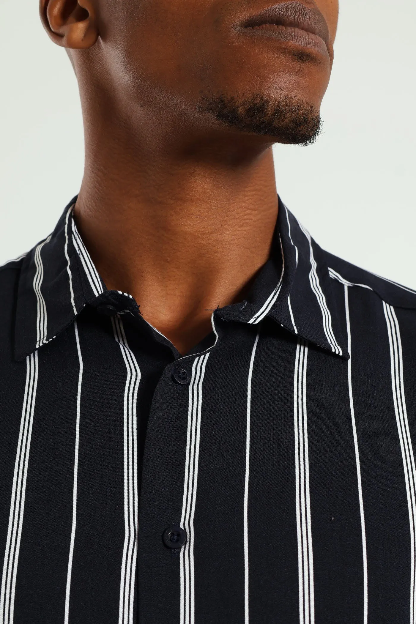Short Sleeve Stripe Shirt - Navy sold by Edgars product image thumbnail 4
