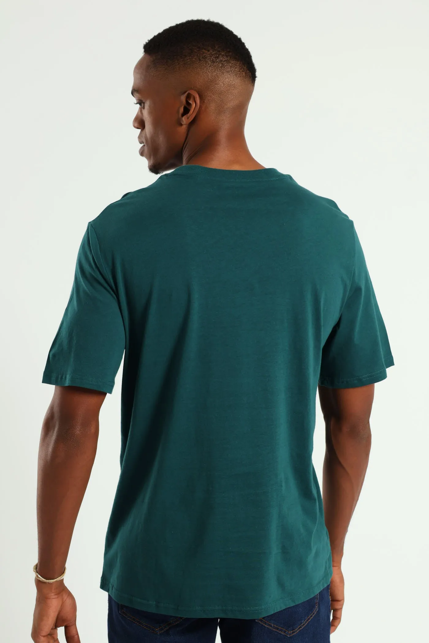 Basic Crew Neck T-Shirt - Teal sold by Edgars product image thumbnail 4
