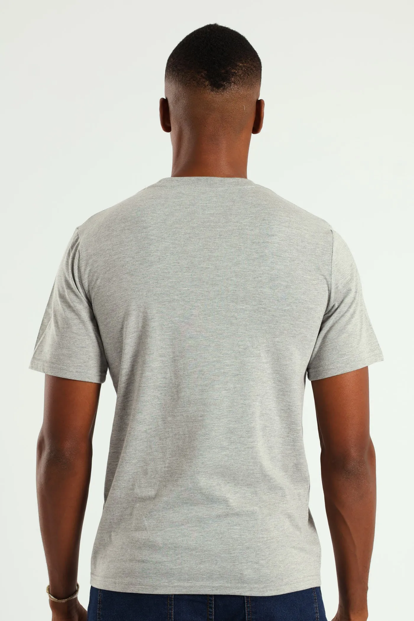 HD Basic Crew Neck Tee - Grey Melange sold by Edgars product image thumbnail 4