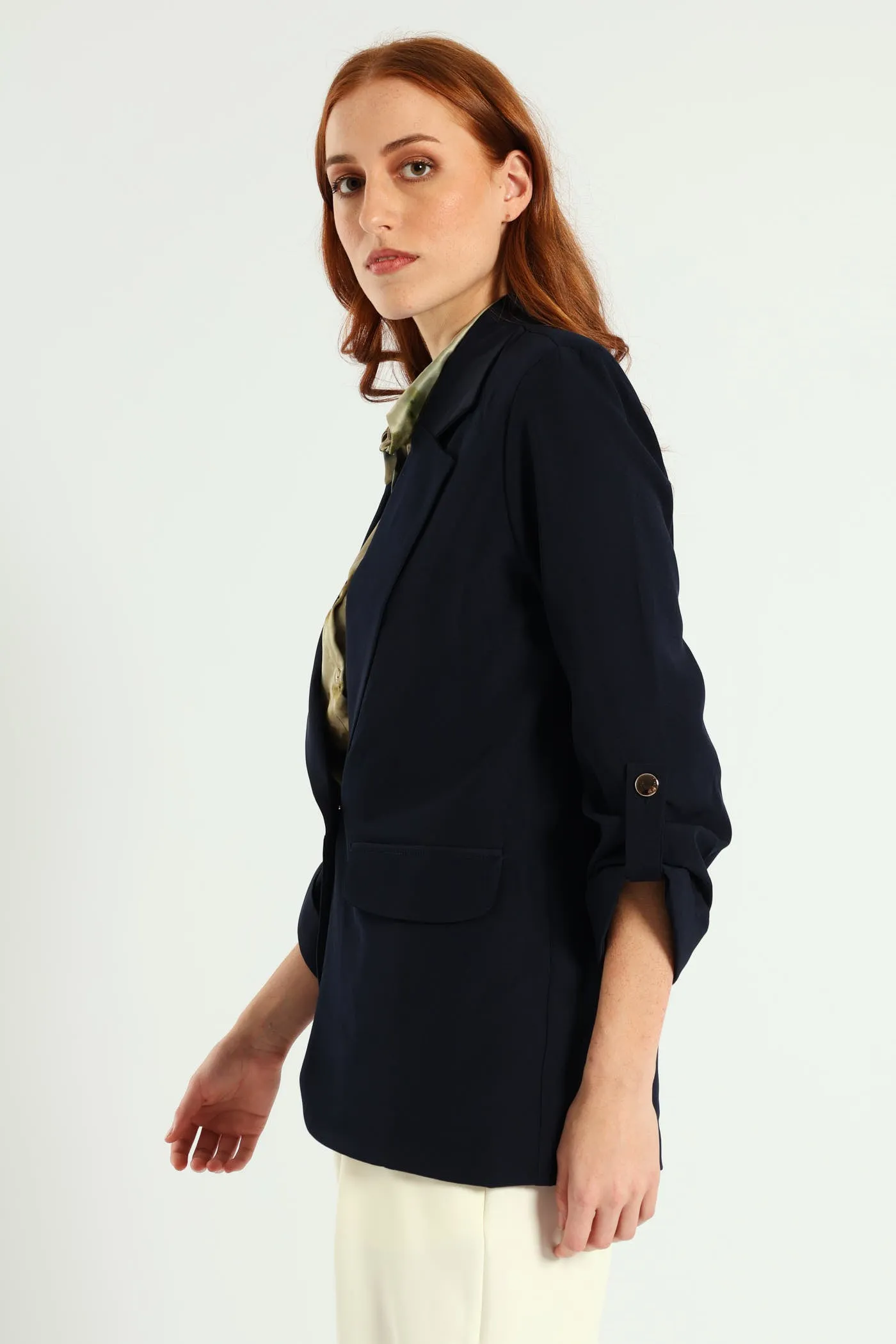 Turn Up Tab Blazer - Navy sold by Edgars product image thumbnail 3